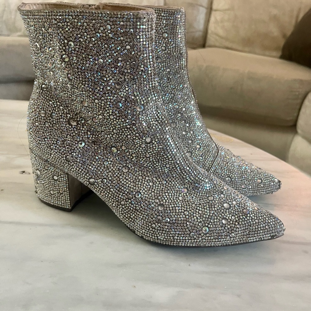 Betsy Johnson sparkle booties